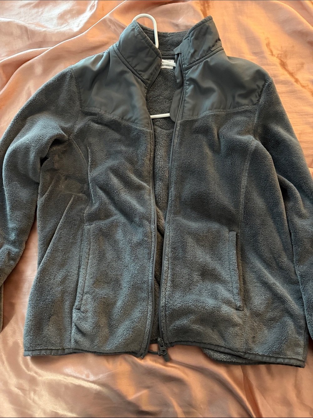 Danskin Gray Sherpa-Lined Full-Zip Jacket